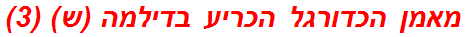 מאמן הכדורגל הכריע בדילמה (ש) (3)