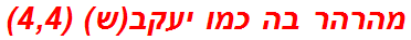 מהרהר בה כמו יעקב(ש) (4,4)