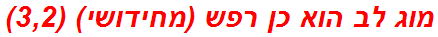 מוג לב הוא כן רפש (מחידושי) (3,2)