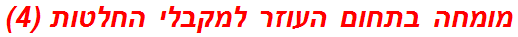 מומחה בתחום העוזר למקבלי החלטות (4)