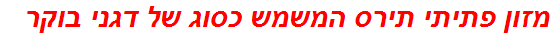 מזון פתיתי תירס המשמש כסוג של דגני בוקר