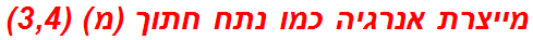 מייצרת אנרגיה כמו נתח חתוך (מ) (3,4)