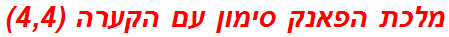 מלכת הפאנק סימון עם הקערה (4,4)