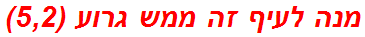 מנה לעיף זה ממש גרוע (5,2)