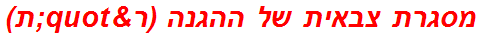 מסגרת צבאית של ההגנה (ר"ת)