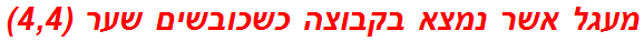 מעגל אשר נמצא בקבוצה כשכובשים שער (4,4)