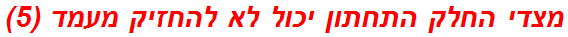 מצדי החלק התחתון יכול לא להחזיק מעמד (5)