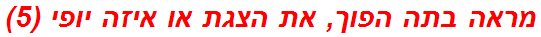 מראה בתה הפוך, את הצגת או איזה יופי (5)