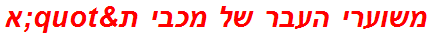 משוערי העבר של מכבי ת"א