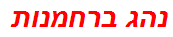 נהג ברחמנות