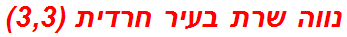 נווה שרת בעיר חרדית (3,3)