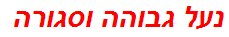 נעל גבוהה וסגורה