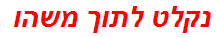 נקלט לתוך משהו