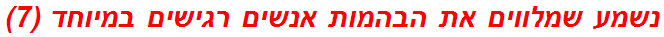 נשמע שמלווים את הבהמות אנשים רגישים במיוחד (7)