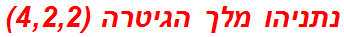 נתניהו מלך הגיטרה (4,2,2)