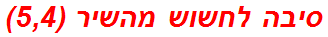 סיבה לחשוש מהשיר (5,4)