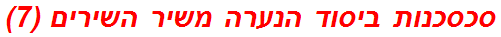 סכסכנות ביסוד הנערה משיר השירים (7)