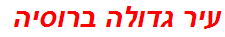 עיר גדולה ברוסיה