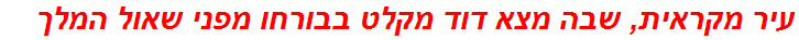 עיר מקראית, שבה מצא דוד מקלט בבורחו מפני שאול המלך