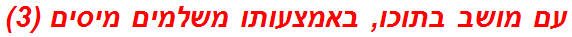 עם מושב בתוכו, באמצעותו משלמים מיסים (3)