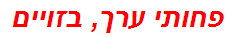 פחותי ערך, בזויים