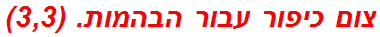 צום כיפור עבור הבהמות. (3,3)