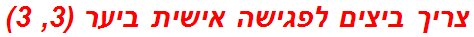 צריך ביצים לפגישה אישית ביער (3, 3)