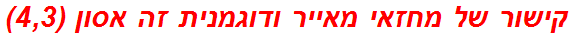 קישור של מחזאי מאייר ודוגמנית זה אסון (4,3)