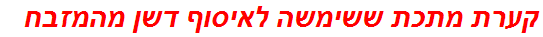 קערת מתכת ששימשה לאיסוף דשן מהמזבח