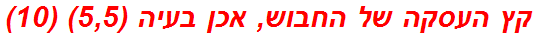 קץ העסקה של החבוש, אכן בעיה (5,5) (10)