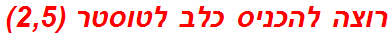 רוצה להכניס כלב לטוסטר (2,5)