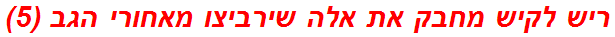 ריש לקיש מחבק את אלה שירביצו מאחורי הגב (5)