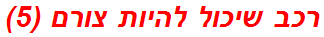 רכב שיכול להיות צורם (5)