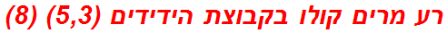 רע מרים קולו בקבוצת הידידים (5,3) (8)