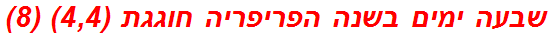 שבעה ימים בשנה הפריפריה חוגגת (4,4) (8)