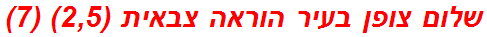 שלום צופן בעיר הוראה צבאית (2,5) (7)