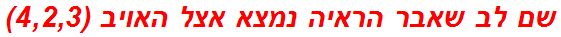 שם לב שאבר הראיה נמצא אצל האויב (4,2,3)