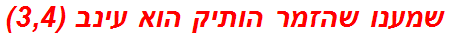 שמענו שהזמר הותיק הוא עינב (3,4)