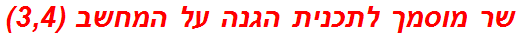 שר מוסמך לתכנית הגנה על המחשב (3,4)