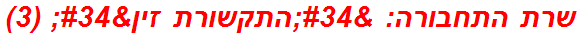 שרת התחבורה: "התקשורת זין" (3)