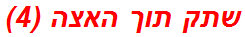 שתק תוך האצה (4)