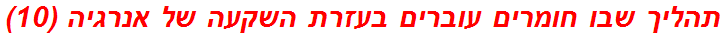 תהליך שבו חומרים עוברים בעזרת השקעה של אנרגיה (10)