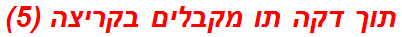 תוך דקה תו מקבלים בקריצה (5)