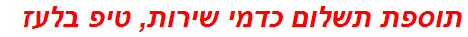 תוספת תשלום כדמי שירות, טיפ בלעז