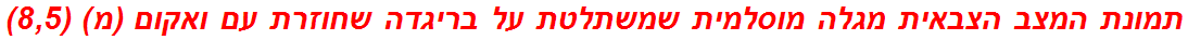 תמונת המצב הצבאית מגלה מוסלמית שמשתלטת על בריגדה שחוזרת עם ואקום (מ) (8,5)