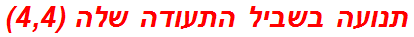 תנועה בשביל התעודה שלה (4,4)