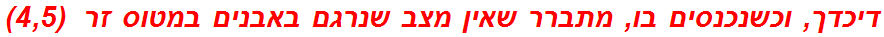 דיכדך, וכשנכנסים בו, מתברר שאין מצב שנרגם באבנים במטוס זר  (4,5)