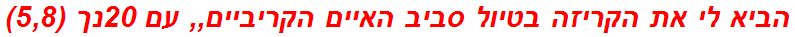 הביא לי את הקריזה בטיול סביב האיים הקריביים,, עם 20נך (5,8)