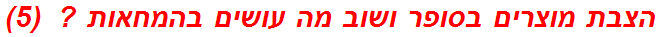 הצבת מוצרים בסופר ושוב מה עושים בהמחאות ?  (5)