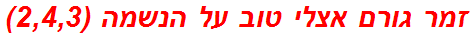 זמר גורם אצלי טוב על הנשמה (2,4,3)